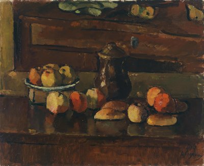 Obststillleben mit Kanne 1915 von Anton Faistauer